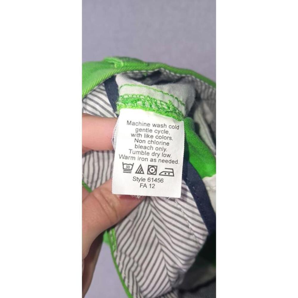 J Crew Chino Broken In Shorts Womens Size 0 Green Low Rise - Picture 6 of 13
